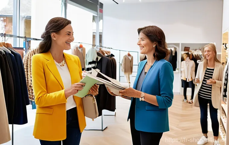 쇼핑매니저의 단기 목표 설정 - Image Prompt 1: Bustling Parisian Boutique - Sales & Customer Experience**