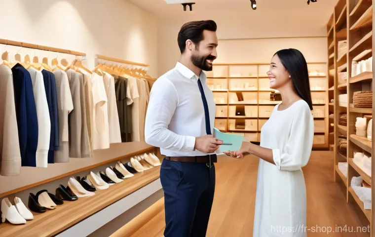 쇼핑매니저가 알아야 할 트렌드 - **Prompt: "A cozy and elegantly designed boutique interior, bathed in warm, inviting natural light. ...